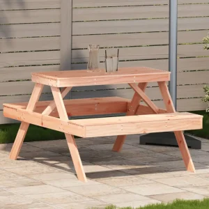 Houten picknicktafel van massief douglashout voor buitengebruik